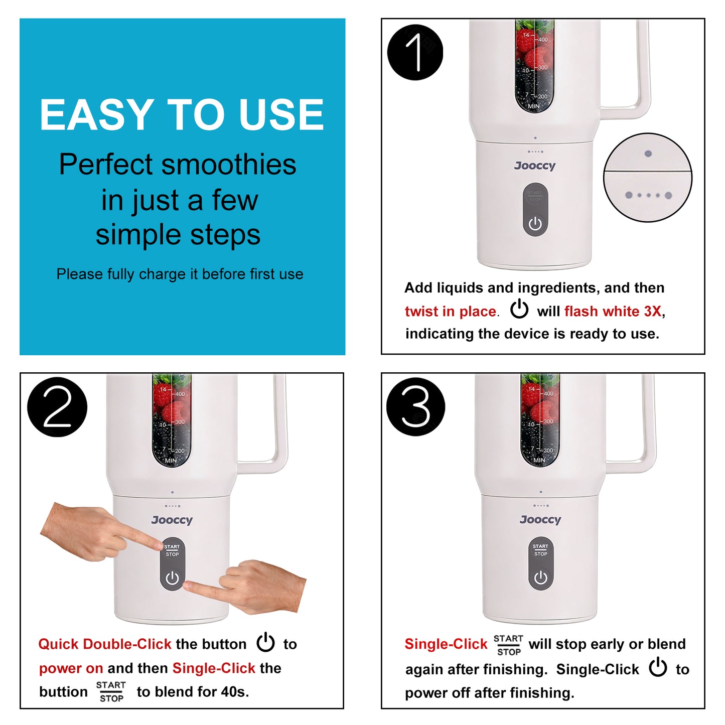 Jooccy Pro-Series Portable Blender